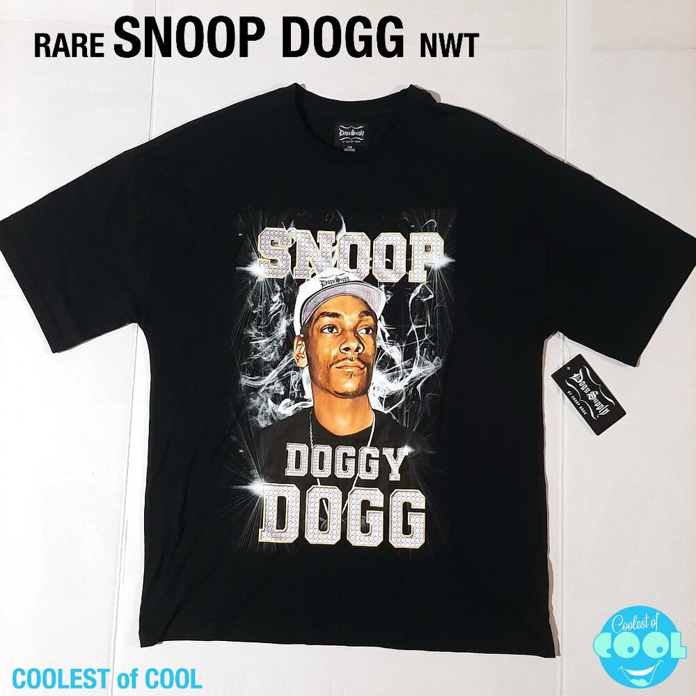 Snoop Doggy Dogg shirt Large by Dogg Supply black diamond oversize graphic NWT